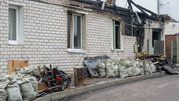 Professional Emergency Fire Cleanup technician working in Hainesport, NJ